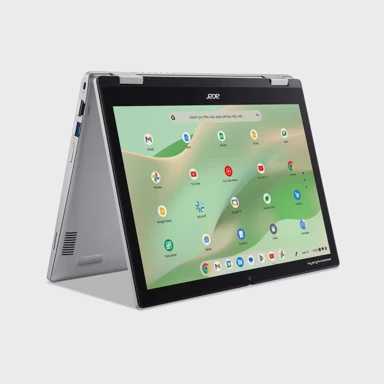 ACER Laptop Chromebook Spin 312 / Intel N100, 12.2", FHD Touch, 4 GB RAM, 128 GB eMMC, ChromeOS, srebrna